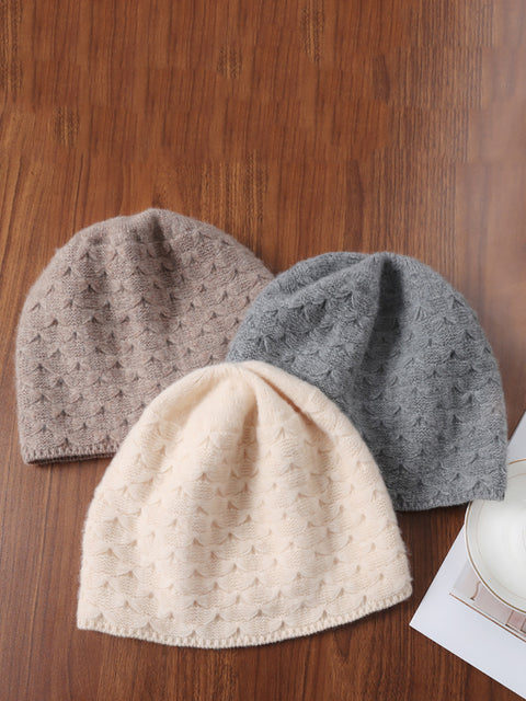 Winter Fashion Style Solid Kintted Hat