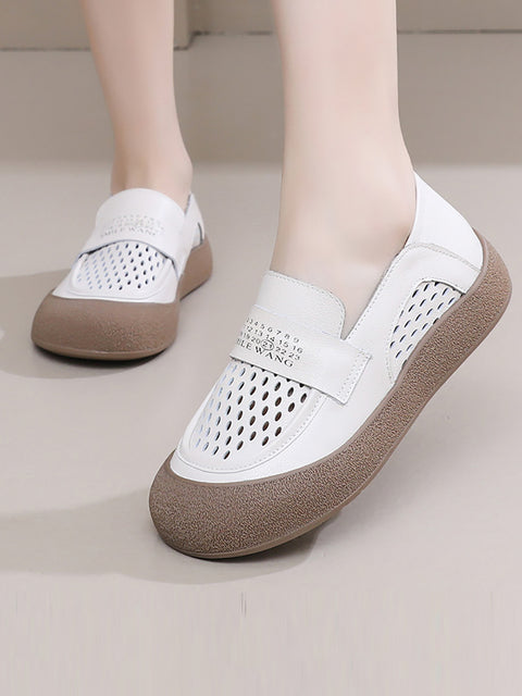 Women Summer Casual Hollow Out Flat Shoes