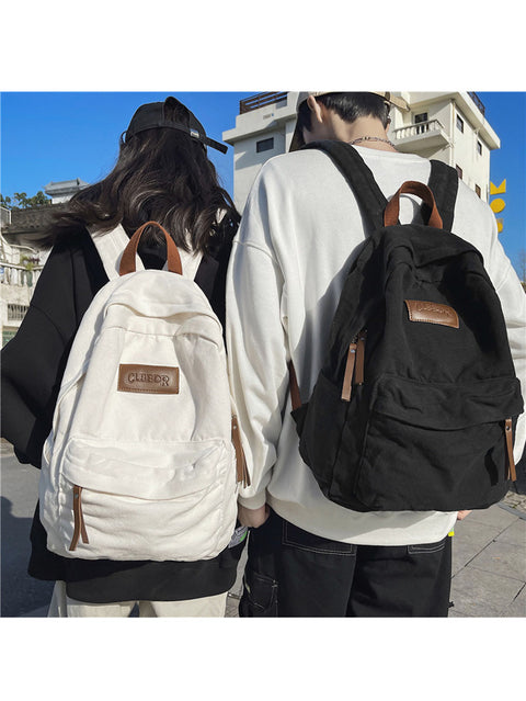 Casual Large Capacity Canvas Backpack