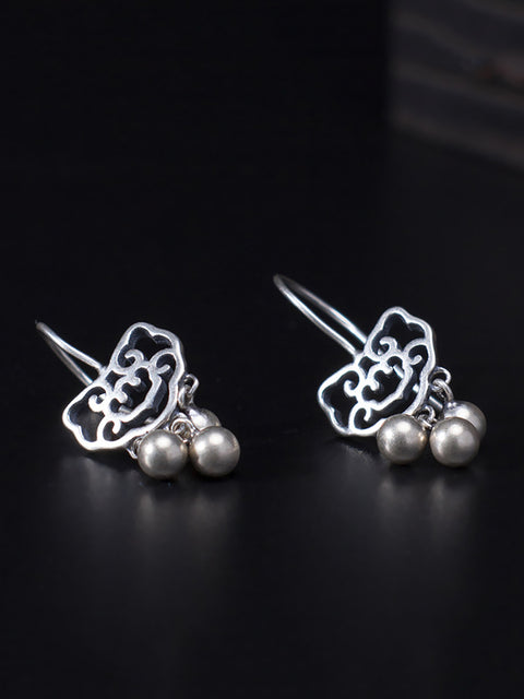 Ethnic Sliver Longevity Lock Earrings