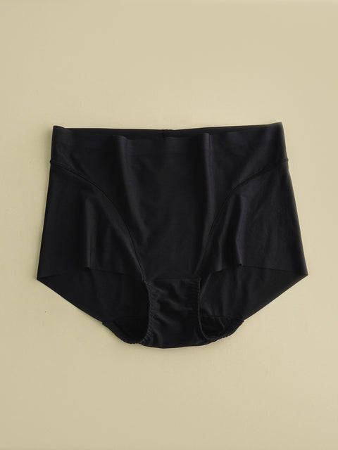 Women Soft Mid-Waist Solid Underwear