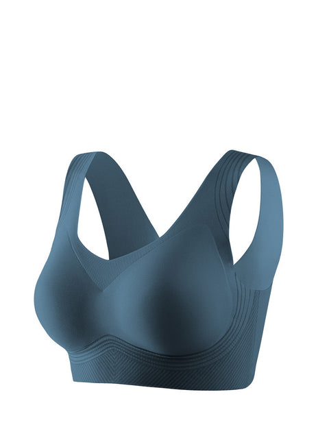 Women Casual Seamless Latex Fixed Cup Bra