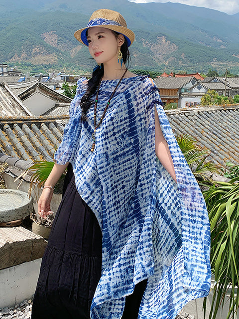 Women Summer Ethnic Print Shawl Scarf