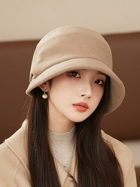 Women Winter Casual Solid Warm Hat